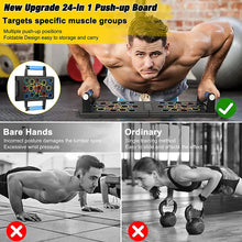Load image into Gallery viewer, 24 in 1 Foldable Home Push Up Board  For Strength and Muscles Training : BUY NOW
